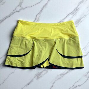 FILA Alley Yellow Scallop Tennis Pickleball Skort Size Large NEW NWT